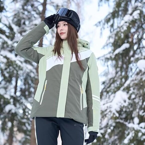 Ski Jacket Women Snowboard Coat Fitted Slim Fit - Picture 4 of 5